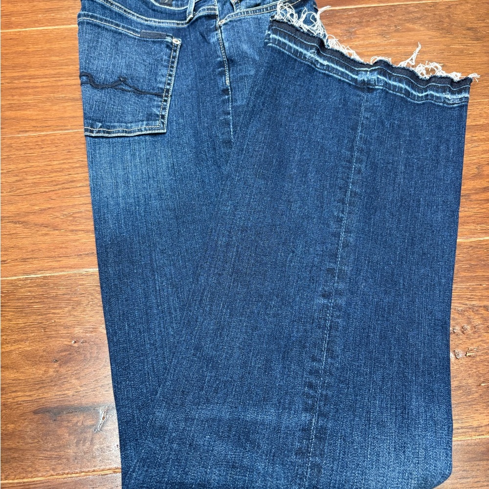 7 For All Mankind Women's Dark Blue Boot Cut Jeans